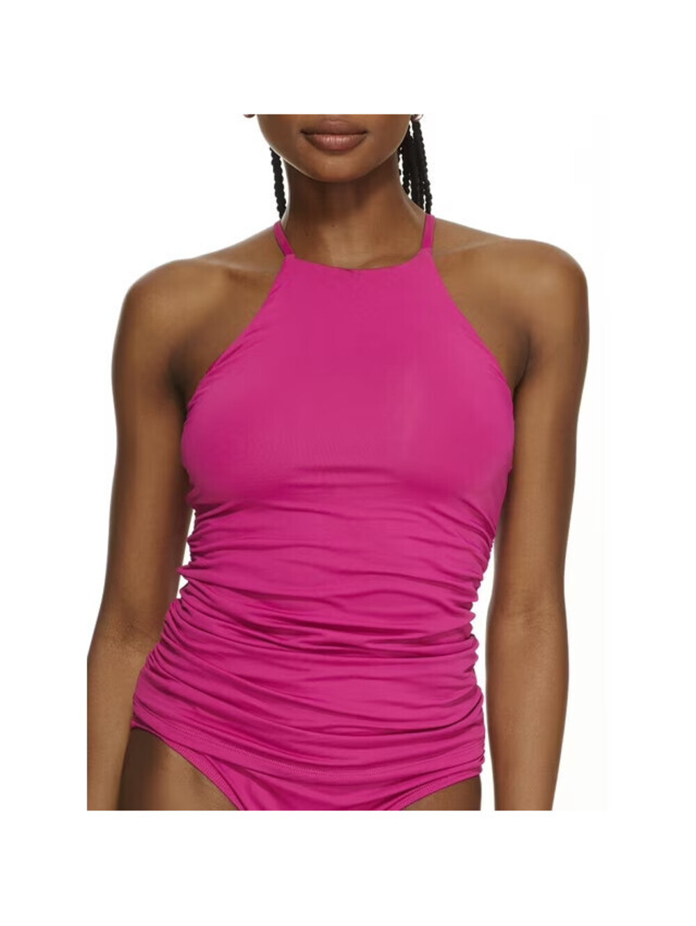 Anne Cole Signature Berry High Neck Tankini Bikini Top & Bottom Swim Set XL NWT